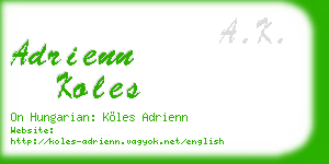 adrienn koles business card